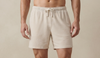 beige towel shorts