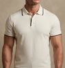 ivory open-collar shirt