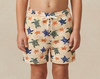turtle drift - kids swim shorts beige