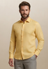 yellow linen long-sleeve shirt