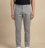 Men’s LT.GREY  Tailored Cotton Trousers – Relaxed Fit