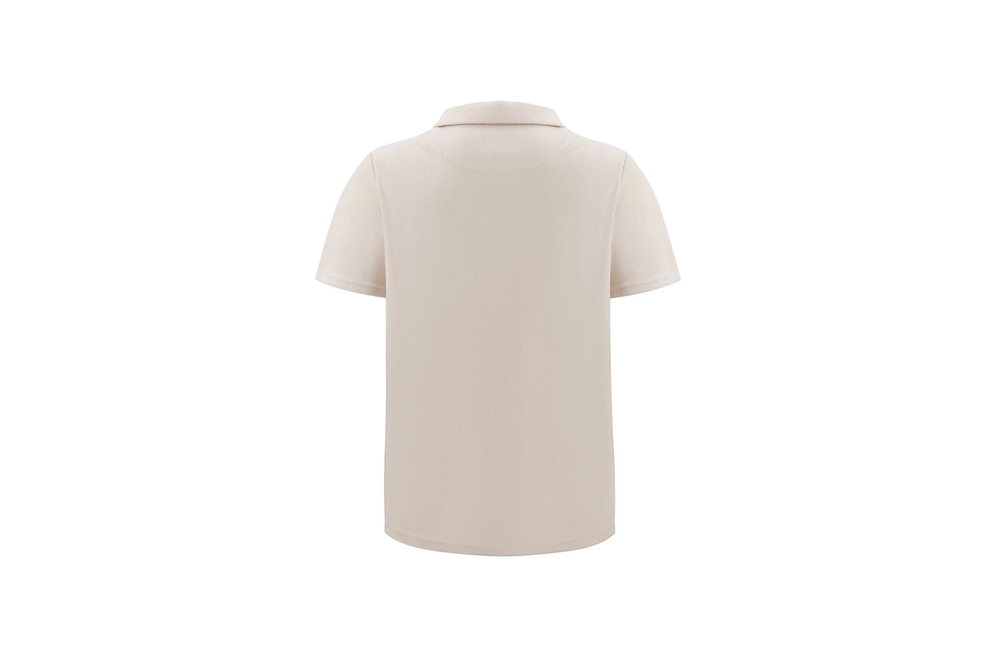 towel polo shirt beige