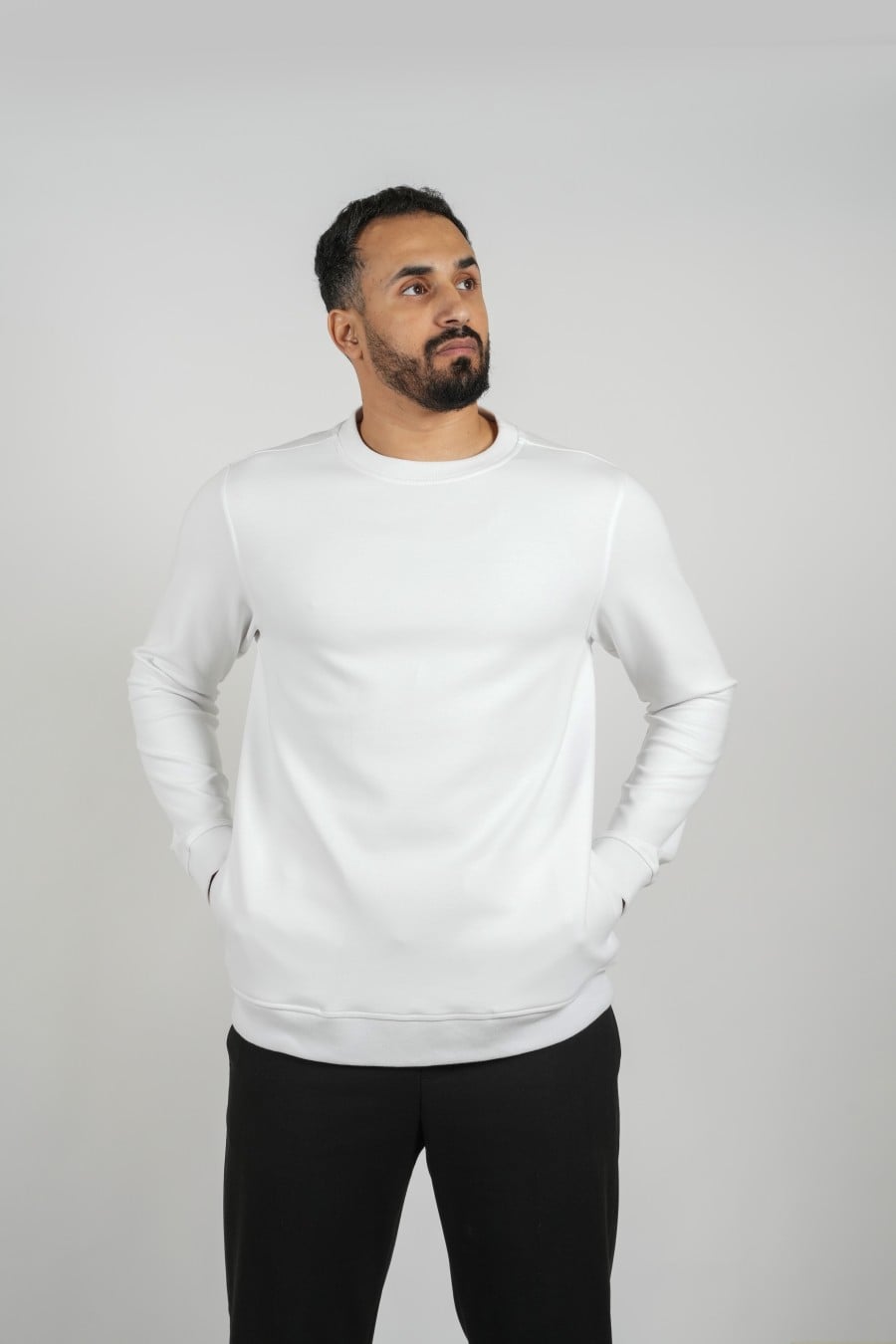 Plain White Sweater