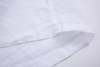 white linen long-sleeve shirt