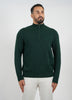 Wool Pullover Zipper- Green