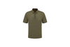 olive linen polo shirt