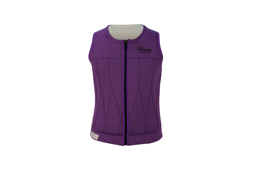 Revisable Jet Ski Life Vest Jacket- Purple & White