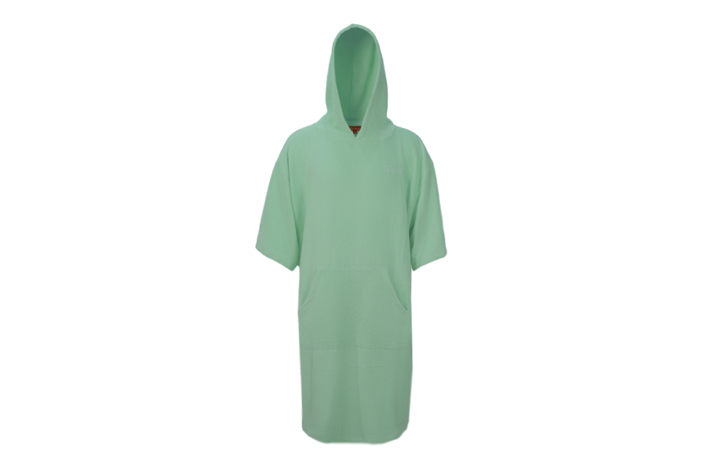 light green hooded towel– short sleeve free size