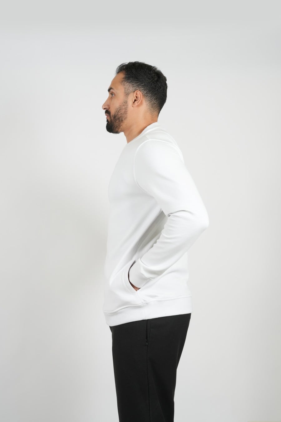 Plain White Sweater