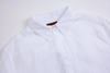 white linen long-sleeve shirt
