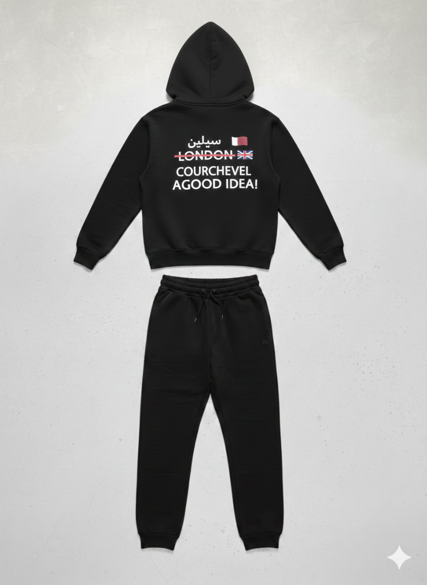 Sealine "Good Idea" Graphic Oversized Set – Midnight Black