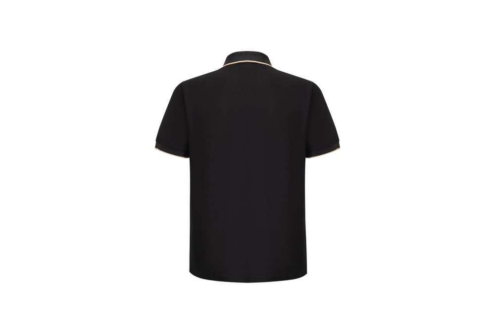 black classic polo t-shirt
