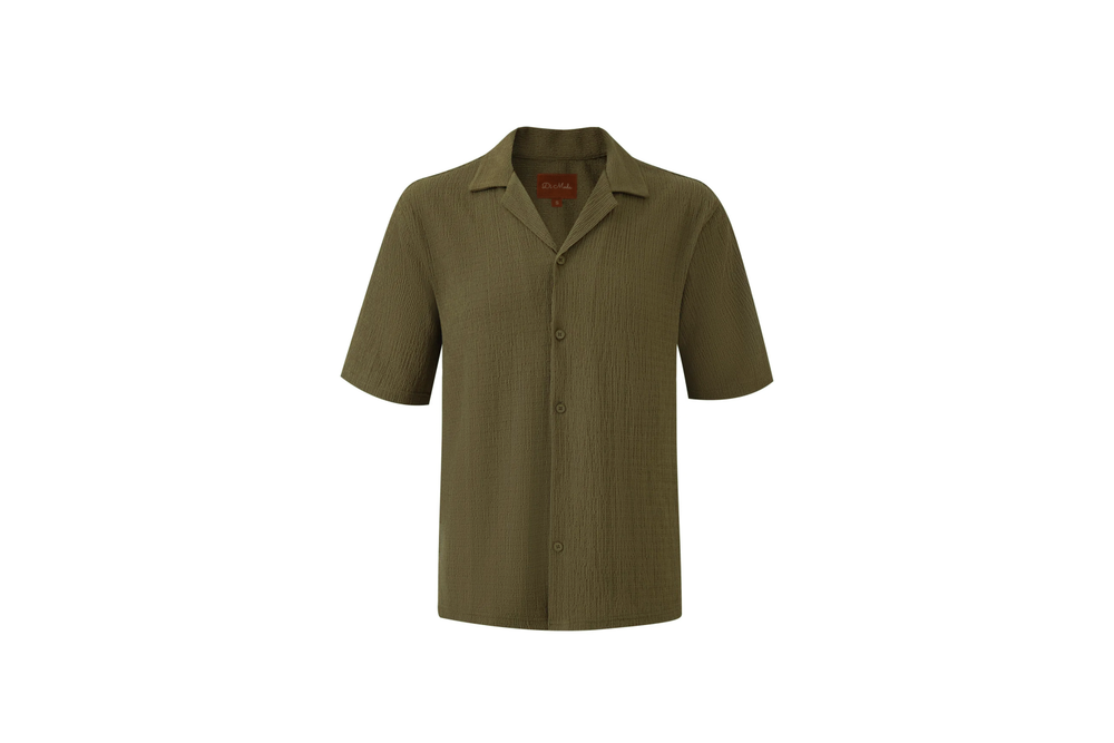 textured t-shirt olive