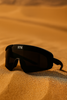 full-view protective sport goggles black