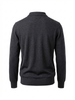 Wool Polo Long Sleeve With Button DK.GREY