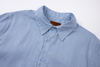 babyblue linen short-sleeve shirt