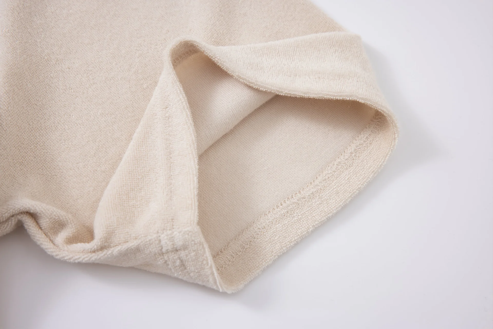 towel polo shirt beige