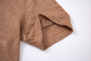 brown linen polo shirt