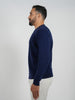 Wool Pullover Circle Neck - Blue