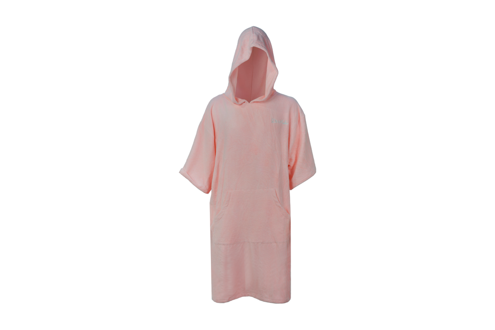 pink hooded towel– short sleeve free size