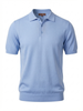 Wool Polo Thin With Button Short Sleeve