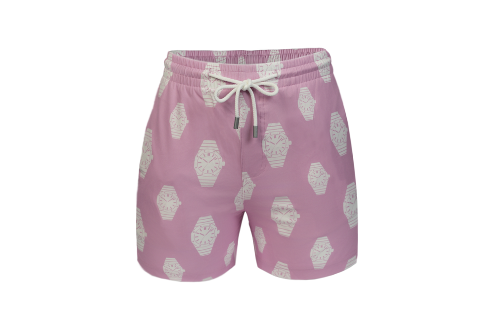pink full watch edition swim shorts