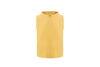 yellow sleeveless towel hoodie