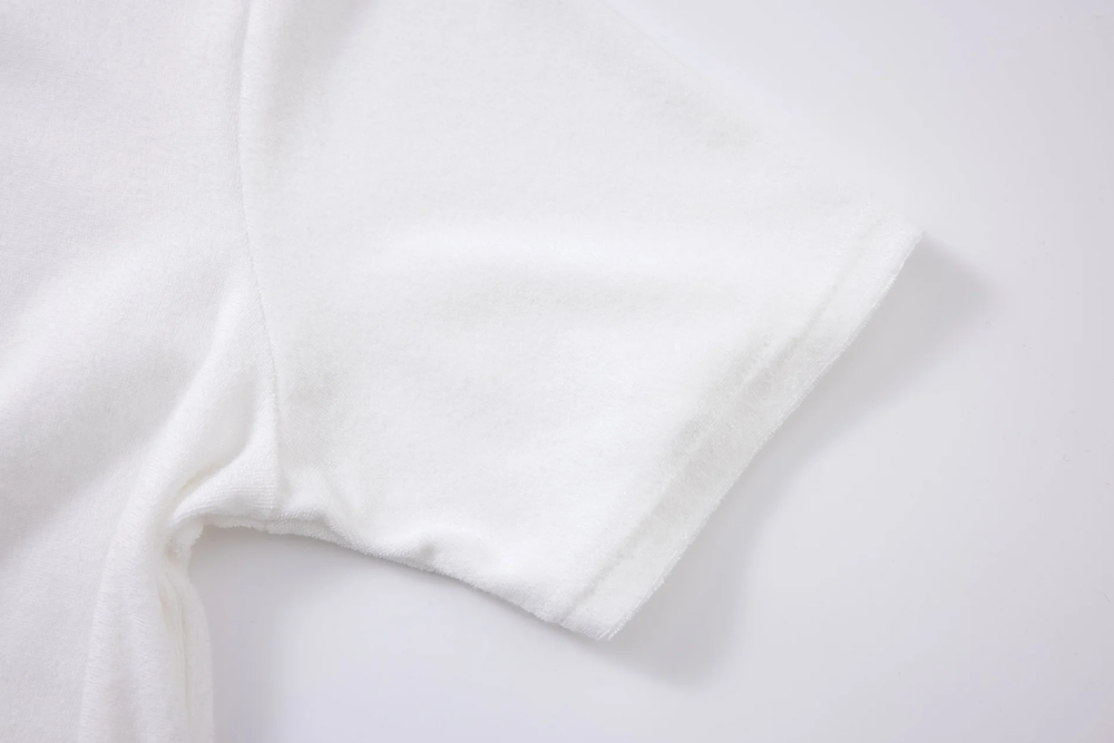towel polo shirt white