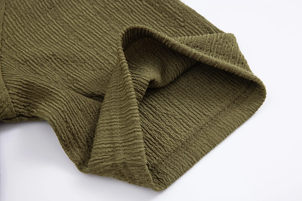 textured t-shirt olive