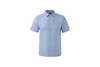 babyblue linen short-sleeve shirt