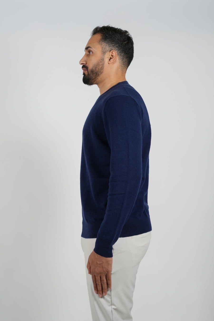 Cashmere Circle Pullover Navy