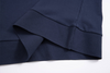 navy open-collar shirt