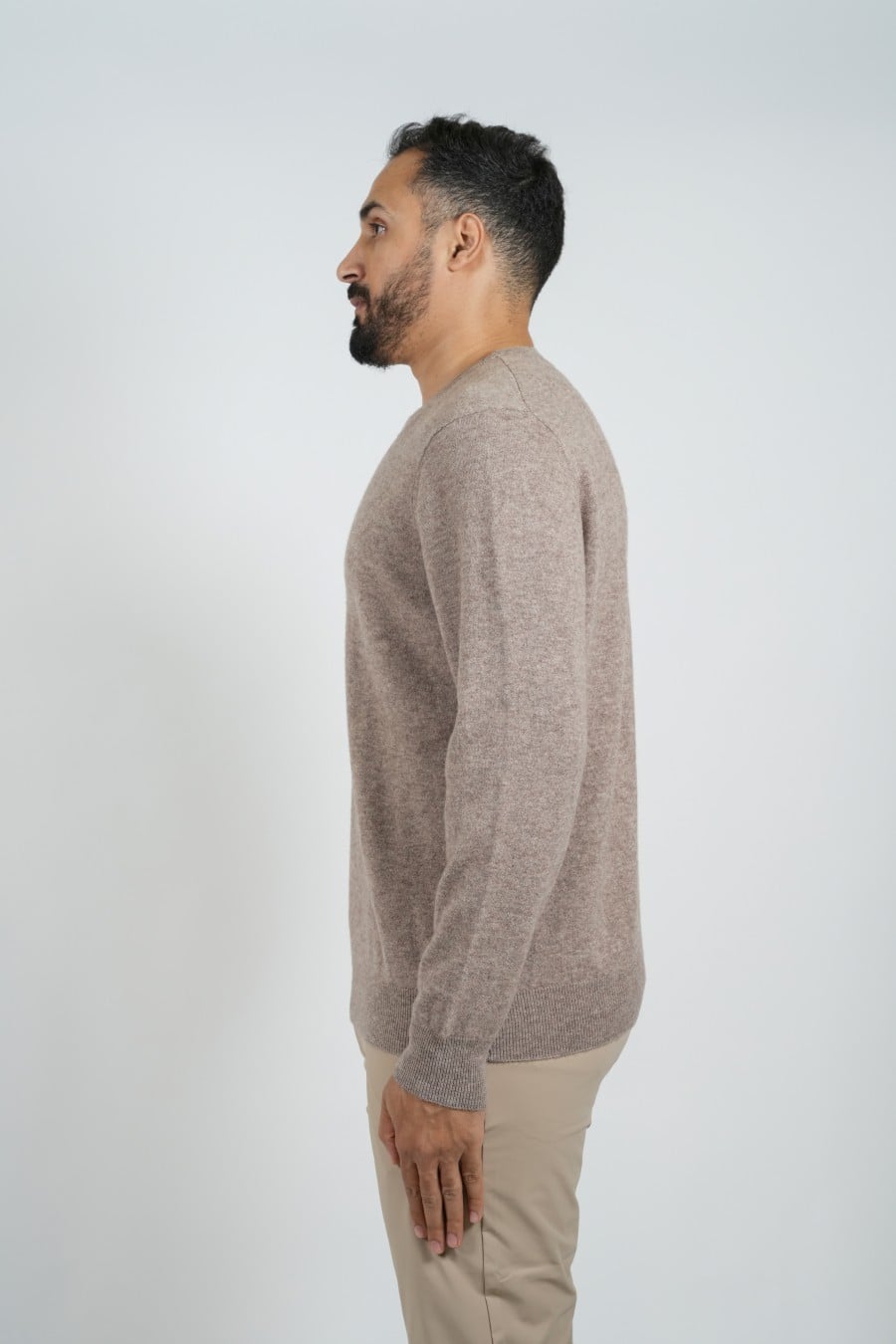 Cashmere Circle Pullover Camel