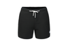 solid black swim shorts
