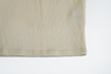 cream v neck long sleeve shirt