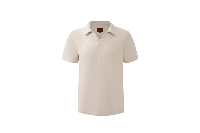 towel polo shirt beige