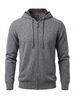Cashmere Cardigan With Hoodie LT.GREY