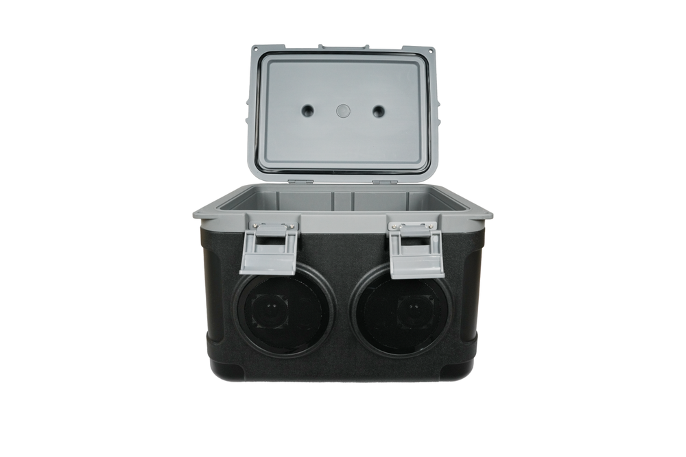 21L Camp Cooler with Bluetooth Speaker – 48-Hour Ice Retention – Portable for Camping, Beach & BBQ