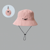 light pink packable outdoor bucket hat