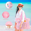 Tagitary Mesh Beach Bag-Pink