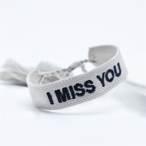 Embroidered Message Bracelet Collection
