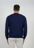 Wool Pullover Circle Neck - Blue