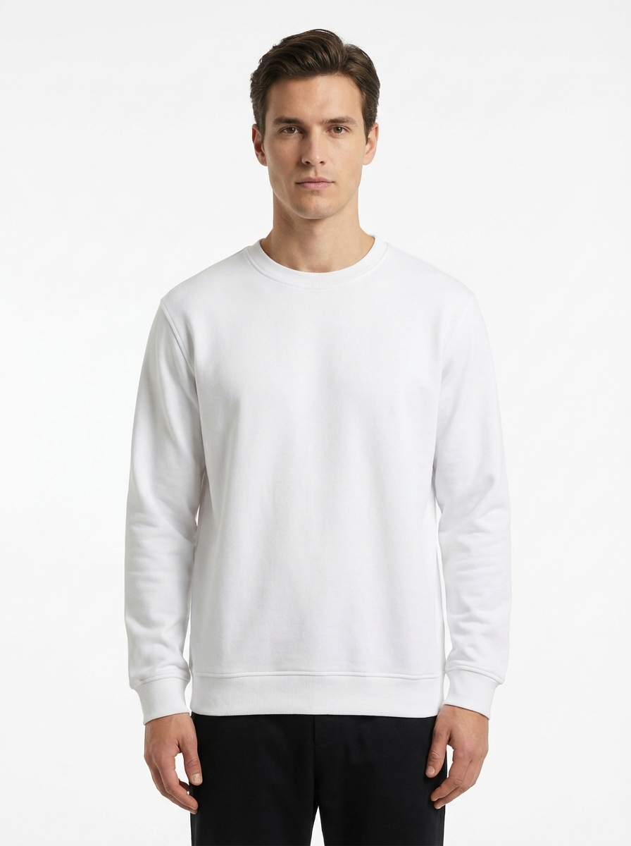 Wool Circle Neck Long Sleeve CREAM