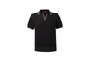 black open-collar shirt