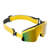 full-view protective sport goggles yellow