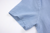 babyblue linen short-sleeve shirt