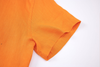 orange linen short-sleeve shirt