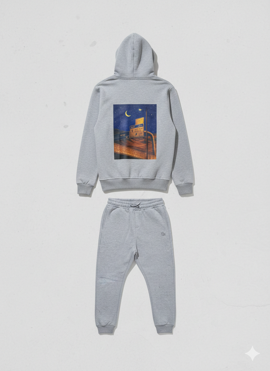 Sealine Exit Graphic Oversized Set – Heather Grey