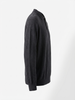 Wool Polo Long Sleeve With Button DK.GREY