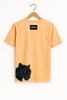 peach "panther" graphic tee with panther illustration – t-shirt